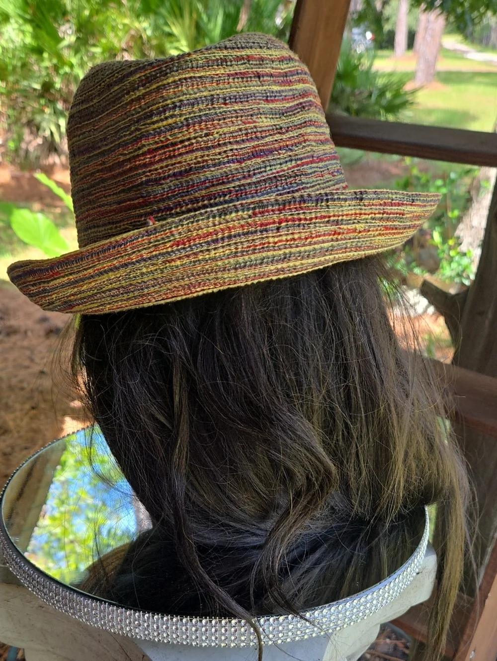 Triangle Headwear Rainbow Fedora